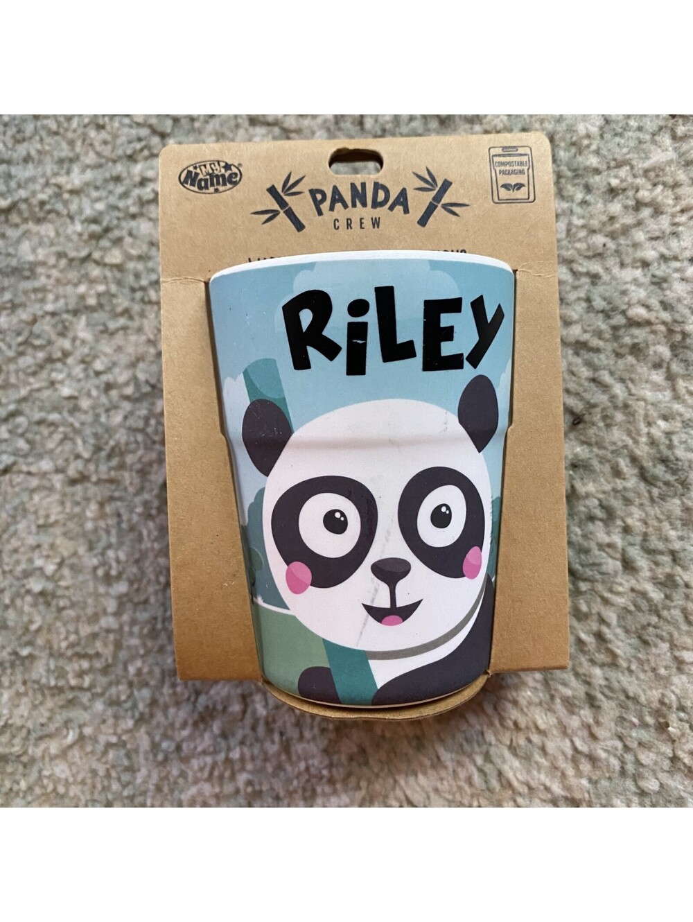 New My Name Panda Crew Personalized  Cup - Riley - BPA Free - 250ML